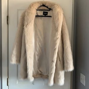 Faux fur coat